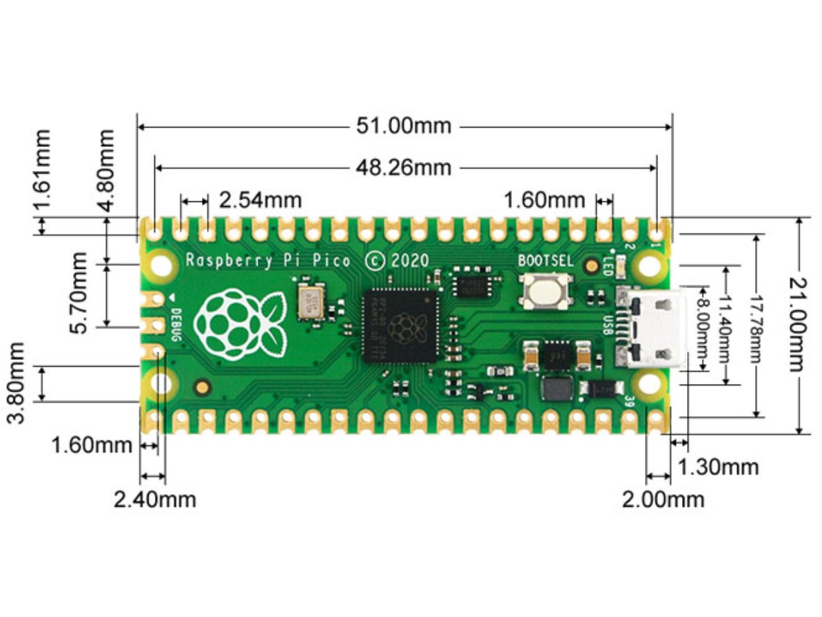 Raspberry Pi Pico With RP2040 2MB Flash Micro B USB 99Tech